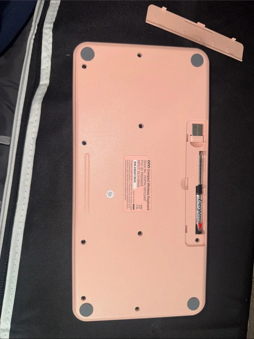 Silent pink wireless keyboard